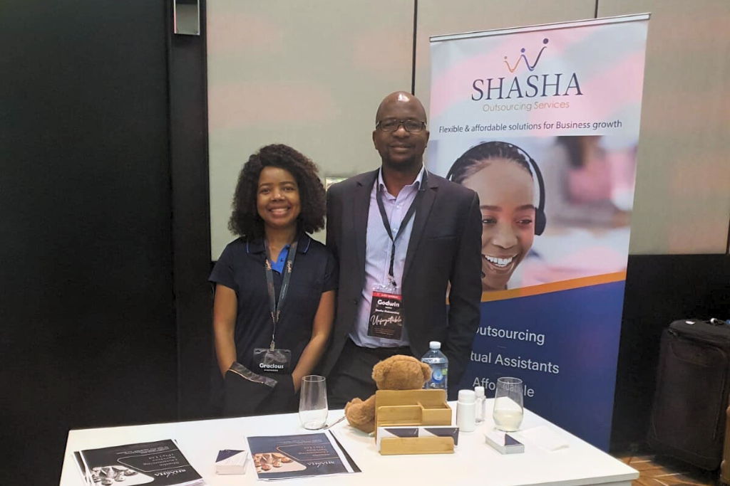 A picture of Shasha Outsourcing's Godwin and Gracious